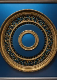 A-simple-slim-metallic-blue-circle